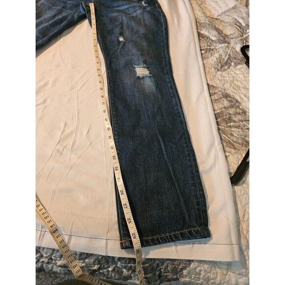 Womens CAbi Jeans Sz 8 Slim Leg Boyfriend Distressed Denim 3045 - Picture 7 of 13